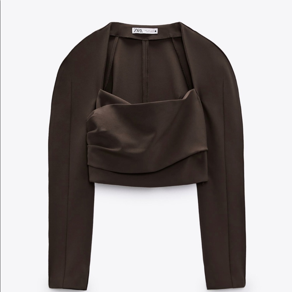 Zara Voluminous Draped Top